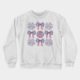 4th of July Independence day Memorial Day Retro Funny Crewneck Sweatshirt